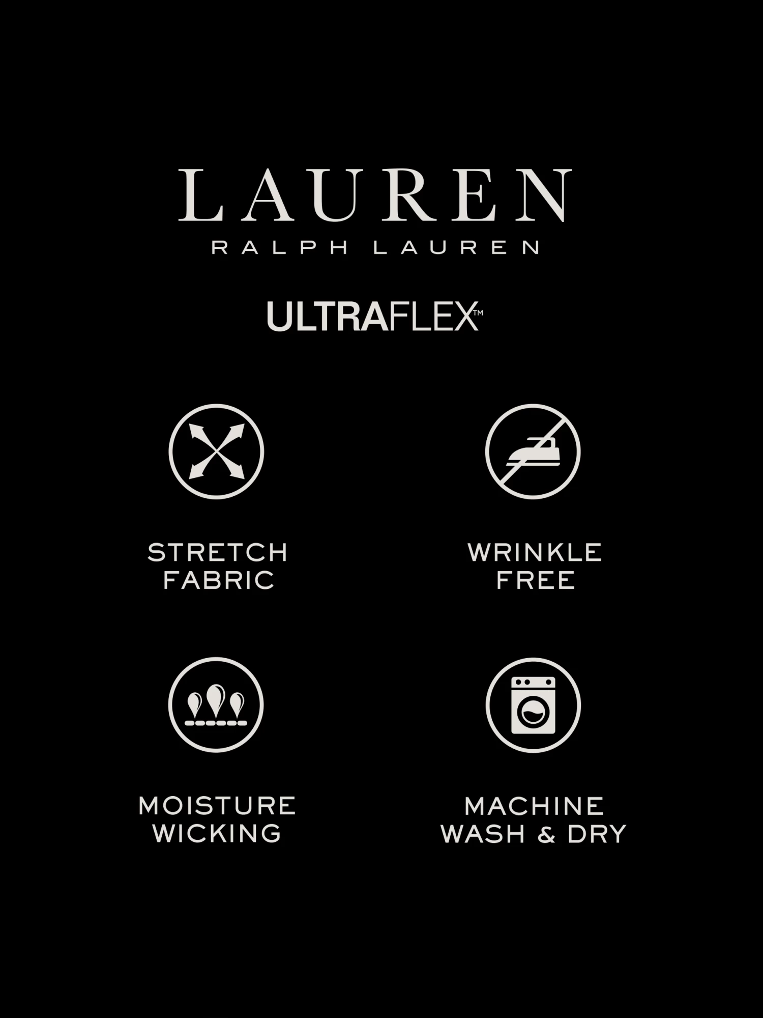 Lauren By Ralph Lauren UltraFlex Regular Fit Non-Iron Dress Shirt, White 5 Lauren By Ralph Lauren UltraFlex Regular Fit Non-Iron Dress Shirt, White - Image 3
