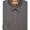 Egara Skinny Fit Dress Shirt, Charcoal 2 Egara Skinny Fit Dress Shirt, Charcoal -Men Clothing Shop MW40 5EXF 64 EGARA ORANGE CHARCOAL MAIN