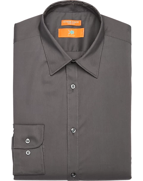 Egara Skinny Fit Dress Shirt, Charcoal 3 Egara Skinny Fit Dress Shirt, Charcoal