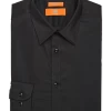 Egara Skinny Fit Dress Shirt, Black -Men Clothing Shop MW40 5EXR 22 EGARA ORANGE FORMAL BLACK MAIN