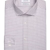 Calvin Klein Infinite Wrinkle Free Slim Fit Stretch Collar Dress Shirt, Berry -Men Clothing Shop MW40 5F2N 29 CALVIN KLEIN BERRY MAIN