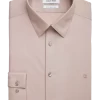 Calvin Klein Slim Fit Embroidered Logo Dress Shirt, Taupe 1 Calvin Klein Slim Fit Embroidered Logo Dress Shirt, Taupe -Men Clothing Shop MW40 5F3A 07 CALVIN KLEIN TAUPE SOLID MAIN