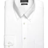 Lauren By Ralph Lauren UltraFlex Regular Fit Button-Down Collar Dress Shirt, White -Men Clothing Shop MW40 5F4A 01 LAUREN R LAUREN WHITE SOLID MAIN