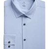 Michael Strahan Modern Fit Spread Collar Dress Shirt, Light Blue 1 Michael Strahan Modern Fit Spread Collar Dress Shirt, Light Blue -Men Clothing Shop MW40 5F78 02 MICHAEL STRAHAN LT BLUE SOLID MAIN