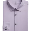 Michael Strahan Modern Fit Spread Collar Dress Shirt, Lilac 1 Michael Strahan Modern Fit Spread Collar Dress Shirt, Lilac -Men Clothing Shop MW40 5F78 13 MICHAEL STRAHAN LILAC SOLID MAIN
