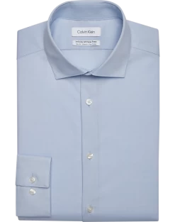 Calvin Klein Infinite Wrinkle Free Slim Fit Stretch Collar Dress Shirt, Sapphire