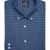 Ben Sherman Slim Fit Button-Down Collar Dress Shirt, Navy Plaid