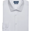 Nautica Slim Fit Four-Way Stretch Dress Shirt, White -Men Clothing Shop MW40 5FMA 01 NAUTICA WHITE SOLID MAIN