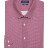 Nautica Slim Fit Four-Way Stretch Dress Shirt, Red Micro Check -Men Clothing Shop MW40 5FMM 24 NAUTICA RED CHECK MAIN