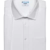 &Collar Pacific Athletic Fit Short Sleeve Dress Shirt, White -Men Clothing Shop MW40 5FMY 01 COLLAR WHITE SOLID MAIN