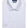 Nautica Slim Fit Four-Way Stretch Dress Shirt, White Print 1 Nautica Slim Fit Four-Way Stretch Dress Shirt, White Print -Men Clothing Shop MW40 5FN5 26 NAUTICA WHITE FANCY MAIN