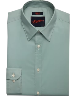 Egara Skinny Fit Point Collar Dress Shirt, Green