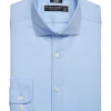 Pronto Uomo Modern Fit Dress Shirt, Blue Herringbone -Men Clothing Shop MW40 5FNF 32 PRONTO UOMO BLUE STRIPE MAIN