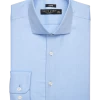 Pronto Uomo Classic Fit Spread Collar Dress Shirt, Blue Herringbone 1 Pronto Uomo Classic Fit Spread Collar Dress Shirt, Blue Herringbone -Men Clothing Shop MW40 5FNH 32 PRONTO UOMO BLUE STRIPE MAIN