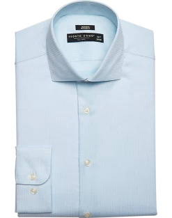 Pronto Uomo Modern Fit Spread Collar Dress Shirt, Teal Check