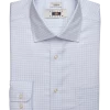 Joseph Abboud Classic Fit Dress Shirt, Blue Plaid 1 Joseph Abboud Classic Fit Dress Shirt, Blue Plaid -Men Clothing Shop MW40 5FP2 17 JOSEPH ABBOUD BLUE STRIPE MAIN