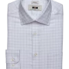 Joseph Abboud Modern Fit Spread Collar Dress Shirt, Lavender Grid -Men Clothing Shop MW40 5FPH 13 JOSEPH ABBOUD LAVENDER SOLID MAIN