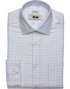 Joseph Abboud Modern Fit Spread Collar Dress Shirt, Lavender Grid