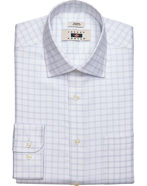 Joseph Abboud Classic Fit Dress Shirt, Blue Check 3 Joseph Abboud Classic Fit Dress Shirt, Blue Check