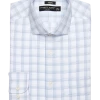 Pronto Uomo Classic Fit Dress Shirt, Blue Check -Men Clothing Shop MW40 5FRD 36 PRONTO UOMO BLUE CHECK MAIN