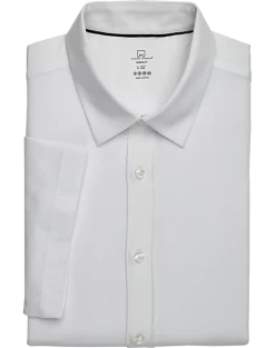 Michael Strahan Modern Fit Short Sleeve Dress Shirt, White