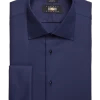 Joseph Abboud Classic Fit French Cuff Tuxedo Formal Shirt, Navy 2 Joseph Abboud Classic Fit French Cuff Tuxedo Formal Shirt, Navy -Men Clothing Shop MW40 5FZA 31 JOSEPH ABBOUD NAVY SOLID MAIN
