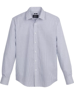 Awearness Kenneth Cole Slim Fit Sport Shirt, Navy Diamond Dot