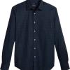 Awearness Kenneth Cole Slim Fit Sport Shirt, Navy Square Dot 2 Awearness Kenneth Cole Slim Fit Sport Shirt, Navy Square Dot -Men Clothing Shop MW40 6L3L 01 AWEARNESS KENNETH COLE NAVY MAIN