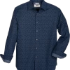 Joseph Abboud Modern Fit Spread Collar Sport Shirt, Nebula Dots -Men Clothing Shop MW40 6LJM 01 JOSEPH ABBOUD NAVY MAIN