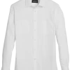 Awearness Kenneth Cole Slim Fit Military Sport Shirt, Bright White -Men Clothing Shop MW40 6M4M 10 AWEARNESS KENNETH COLE BRIGHT WHITE MAIN