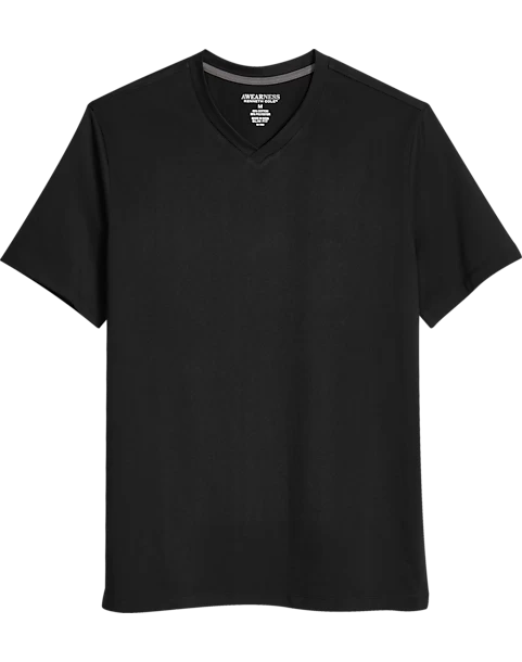 Awearness Kenneth Cole Modern Fit V-Neck T-Shirt, Black 3 Awearness Kenneth Cole Modern Fit V-Neck T-Shirt, Black
