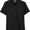 Awearness Kenneth Cole Modern Fit Pique Polo, Black -Men Clothing Shop MW40 6MLK 02 AWEARNESS KENNETH COLE BLACK MAIN