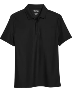 Awearness Kenneth Cole Modern Fit Pique Polo, Black