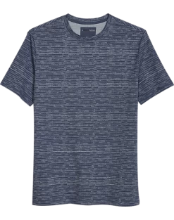 Awearness Kenneth Cole Modern Fit Crew Neck Tee, Blue Brush Strokes