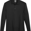 Joseph Abboud Modern Fit Luxe Cotton Polo, Black -Men Clothing Shop MW40 6MNN 02 JOSEPH ABBOUD BLACK MAIN
