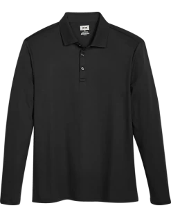 Joseph Abboud Modern Fit Luxe Cotton Polo, Black