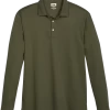 Joseph Abboud Modern Fit Luxe Cotton Polo, Olive -Men Clothing Shop MW40 6MNN 09 JOSEPH ABBOUD OLIVE MAIN