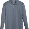 Joseph Abboud Modern Fit Luxe Cotton Polo, Slate 2 Joseph Abboud Modern Fit Luxe Cotton Polo, Slate -Men Clothing Shop MW40 6MNN 17 JOSEPH ABBOUD SLATE MAIN