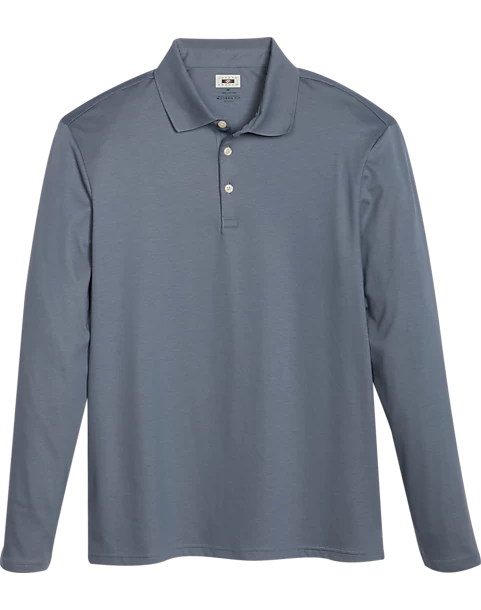 Joseph Abboud Modern Fit Luxe Cotton Polo, Slate 3 Joseph Abboud Modern Fit Luxe Cotton Polo, Slate