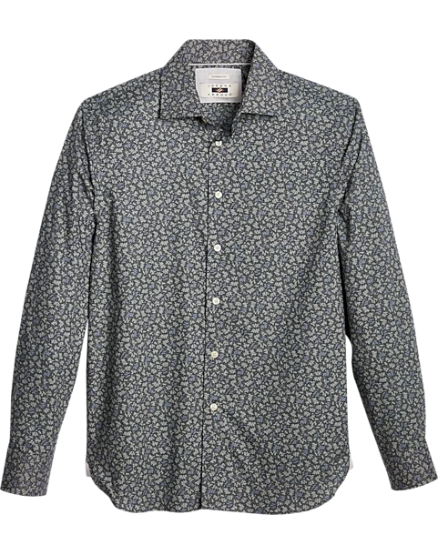 Joseph Abboud Modern Fit Spread Collar Woven Sport Shirt, Olive Foliage 3 Joseph Abboud Modern Fit Spread Collar Woven Sport Shirt, Olive Foliage