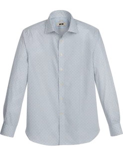 Joseph Abboud Modern Fit Sport Shirt, Olive Diamond Tile