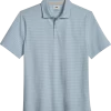 Joseph Abboud Modern Fit Slub Polo, Light Blue Stripe -Men Clothing Shop MW40 6MV9 26 JOSEPH ABBOUD LIGHT BLUE MAIN