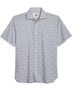 Joseph Abboud Modern Fit Sport Shirt, Slate Tattoo Print