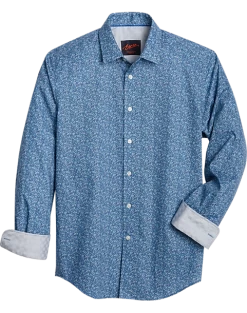 Egara Slim Fit Sport Shirt, Blue Floral