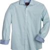 Egara Slim Fit Sport Shirt, Aqua Tile 2 Egara Slim Fit Sport Shirt, Aqua Tile -Men Clothing Shop MW40 6N6W 85 EGARA AQUA MAIN