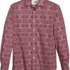 Joseph Abboud Modern Fit Sport Shirt, Burgundy Brocade -Men Clothing Shop MW40 6N7E 06 JOSEPH ABBOUD BURG MAIN