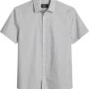 Awearness Kenneth Cole Slim Fit Short Sleeve Sport Shirt, White Micro Dot 2 Awearness Kenneth Cole Slim Fit Short Sleeve Sport Shirt, White Micro Dot -Men Clothing Shop MW40 6N8W 10 AWEARNESS KENNETH COLE WHITE MAIN