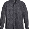Awearness Kenneth Cole Slim Fit Sport Shirt, Black Stealth