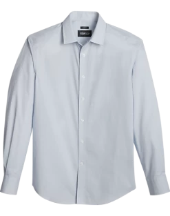Awearness Kenneth Cole Slim Fit Sport Shirt, Light Blue Mini Circle