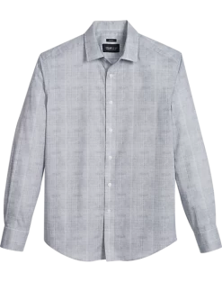 Awearness Kenneth Cole Slim Fit Sport Shirt, Teal & White Plaid